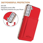 Portafoglio magnetico orizzontale a tinta unita con protezione RFID MagSafe per telefono., For Samsung Galaxy S23+ 5G, For Samsung Galaxy S23 5G, For Samsung Galaxy S22 Ultra 5G, For Samsung Galaxy S22+ 5G