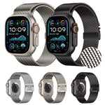 Cinturino per orologio xDfind con fibbia a ombrello, maglia milanese in acciaio inossidabile., For Apple Watch 46mm / 49mm / 45mm / 44mm Think Mesh