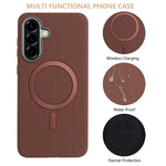 Custodia per telefono MagSafe a copertura totale con placcatura a tinta unita., For Samsung Galaxy A25, For Samsung Galaxy A55