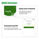 Strumento diagnostico per il monitoraggio della batteria dell'auto KONNWEI BK300 6V / 12V / 24V con Bluetooth 5.0., BK300