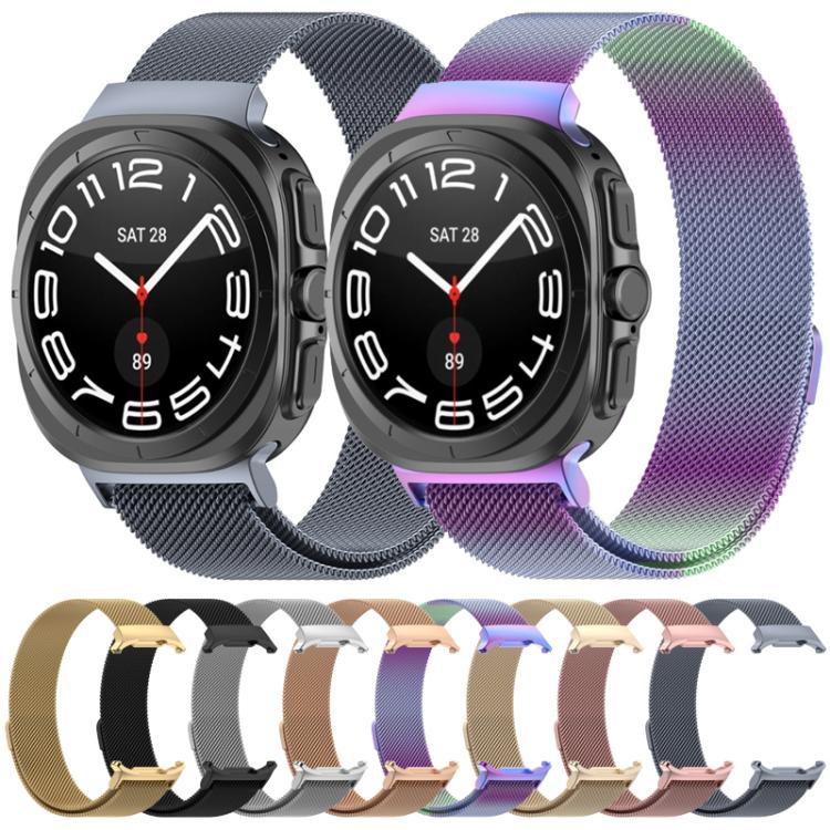 Cinturino per orologio xDfind Milan in acciaio inossidabile magnetico, For Samsung Galaxy Watch Ultra 47mm / Ultra 2025