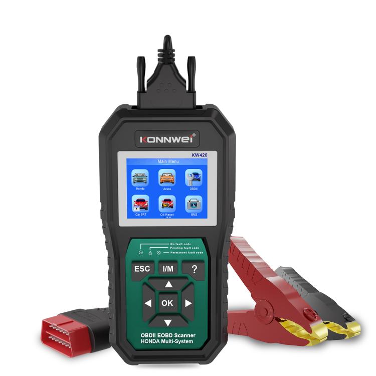Strumento di diagnosi OBD2 per auto KONNWEI KW420 con schermo a colori da 2,8 pollici per Honda, KW420