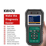 Strumento di diagnosi OBD2 per auto KONNWEI KW470 con schermo a colori da 2,8 pollici per Ford, KW470