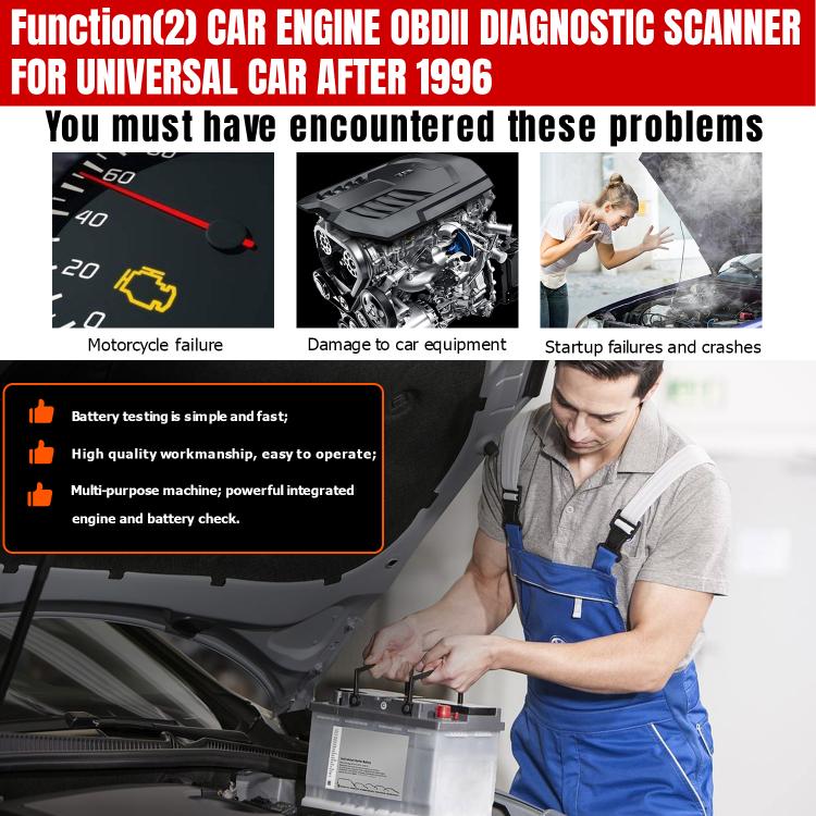 Strumento di diagnosi OBD2 per auto KONNWEI KW470 con schermo a colori da 2,8 pollici per Ford, KW470