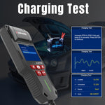 KONNWEI KW700 Tester per batterie auto 12V/24V con schermo a colori da 2,8 pollici e stampante integrata, KW700