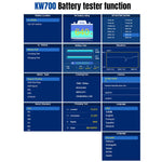 KONNWEI KW700 Tester per batterie auto 12V/24V con schermo a colori da 2,8 pollici e stampante integrata, KW700