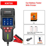 KONNWEI KW700 Tester per batterie auto 12V/24V con schermo a colori da 2,8 pollici e stampante integrata, KW700
