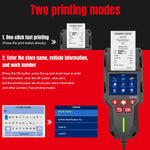 KONNWEI KW700 Tester per batterie auto 12V/24V con schermo a colori da 2,8 pollici e stampante integrata, KW700