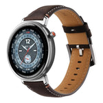 Cinturino per orologio xDfind Flat Crazy Horse in pelle con fibbia ad ardiglione, 20mm, 22mm