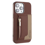 Custodia portafoglio magnetica con cerniera per iPhone 16 Pro Max