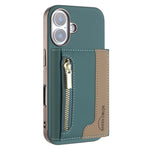 Custodia portafoglio magnetica con cerniera per iPhone 16 Pro Max