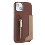 Custodia portafoglio magnetica con cerniera per iPhone 14 Plus