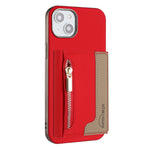 Custodia portafoglio magnetica con cerniera per iPhone 14 Plus