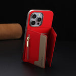 Custodia portafoglio magnetica con cerniera per iPhone 13 Pro Max