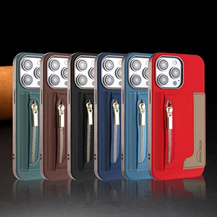 Custodia portafoglio magnetica con cerniera per iPhone 13 Pro Max