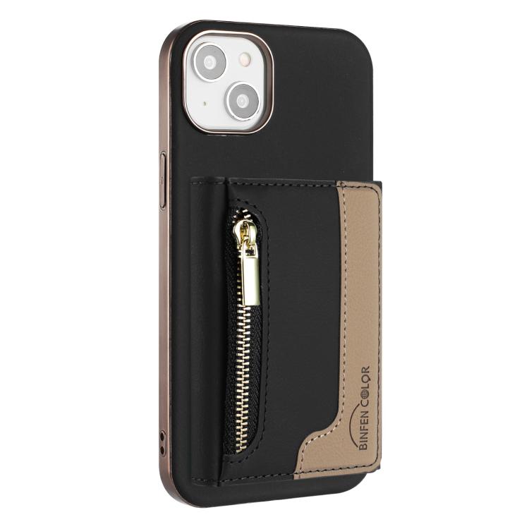 Custodia portafoglio magnetica con cerniera per iPhone 13 Pro Max