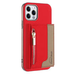Custodia portafoglio magnetica con cerniera per iPhone 12 Pro