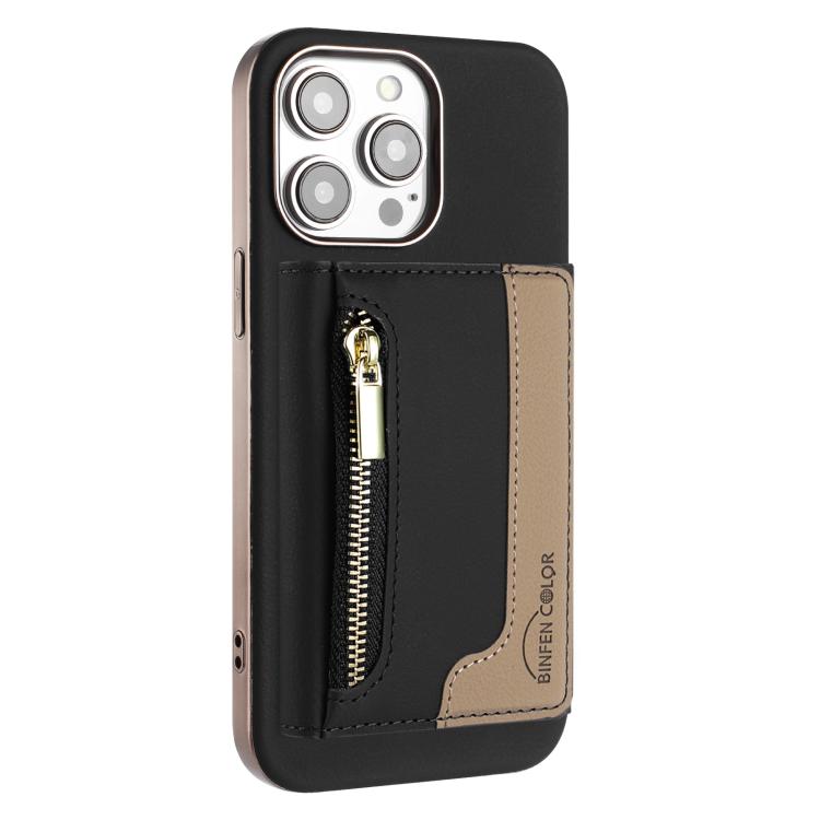 Custodia portafoglio magnetica con cerniera per iPhone 12 Pro
