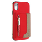 Custodia portafoglio magnetica con cerniera per iPhone 8 Plus