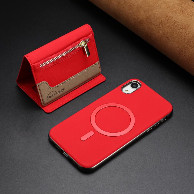 Custodia portafoglio magnetica con cerniera per iPhone 8 Plus