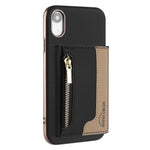 Custodia portafoglio magnetica con cerniera per iPhone 8 Plus