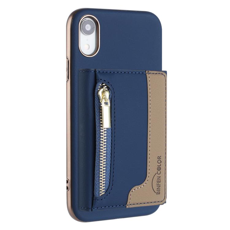 Custodia portafoglio magnetica con cerniera per iPhone 8 Plus