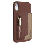 Custodia portafoglio magnetica con cerniera per iPhone 8 Plus