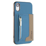Custodia portafoglio magnetica con cerniera per iPhone 8 Plus