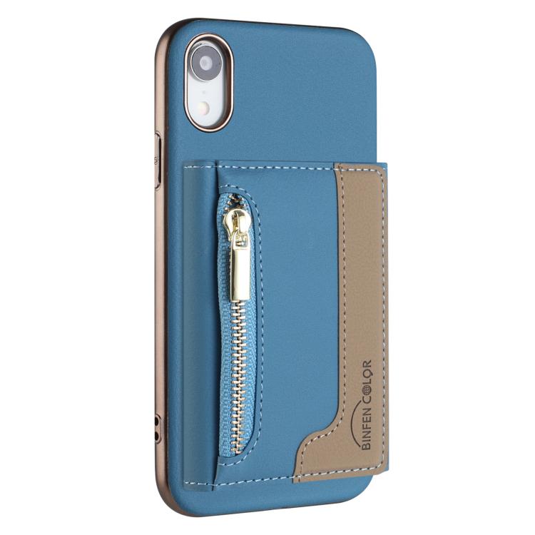 Custodia portafoglio magnetica con cerniera per iPhone 8 Plus