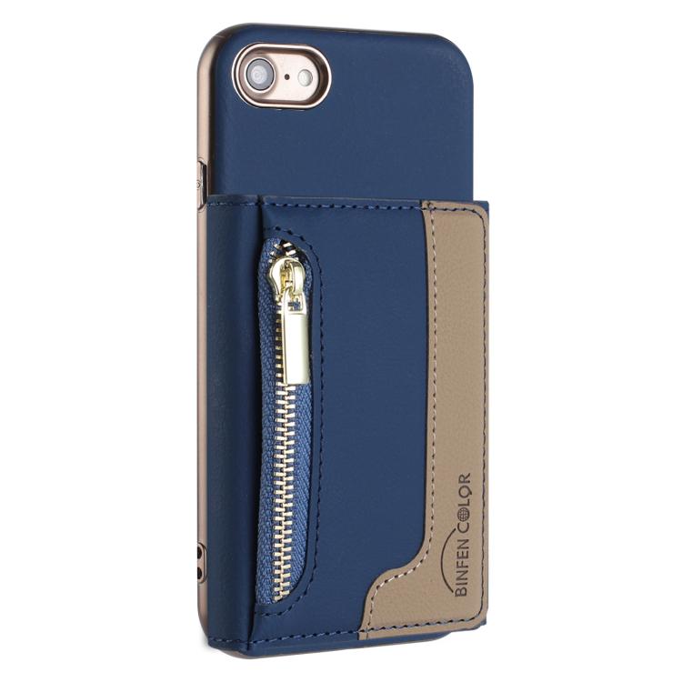 Custodia portafoglio magnetica con cerniera per iPhone 8 Plus