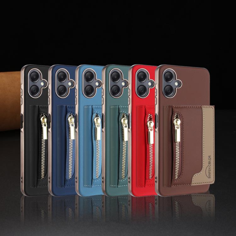Portafoglio magnetico orizzontale con cerniera, custodia per telefono RFID MagSafe, For Samsung Galaxy A06, For Samsung Galaxy A56, For Samsung Galaxy A26, For Samsung Galaxy A36