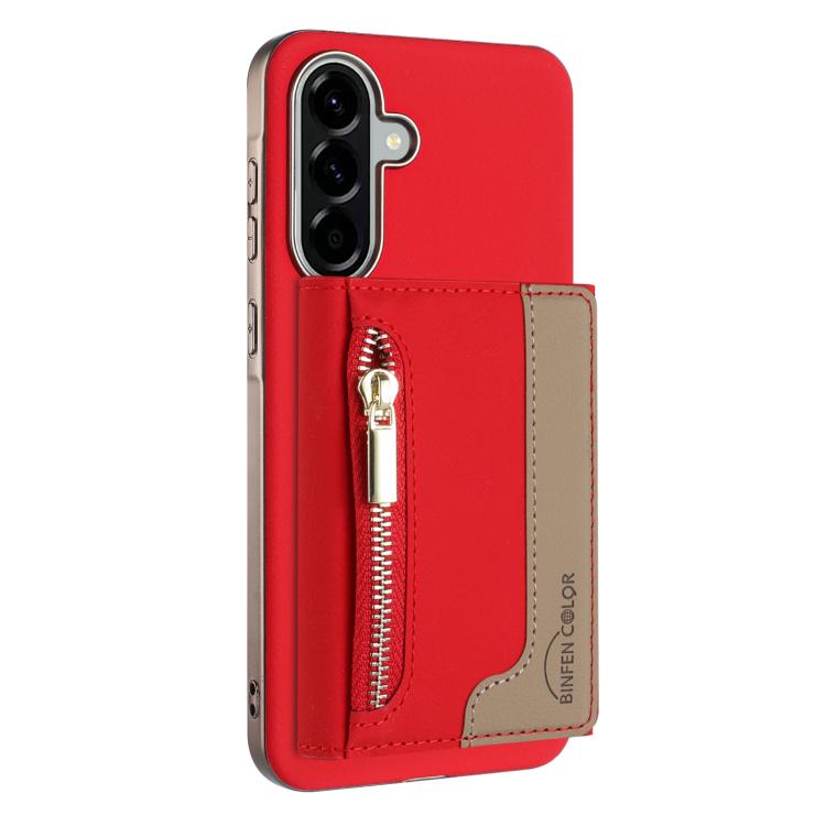 Portafoglio magnetico orizzontale con cerniera, custodia per telefono RFID MagSafe, For Samsung Galaxy A06, For Samsung Galaxy A56, For Samsung Galaxy A26, For Samsung Galaxy A36