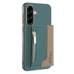 Portafoglio magnetico orizzontale con cerniera, custodia per telefono RFID MagSafe, For Samsung Galaxy A25, For Samsung Galaxy A55