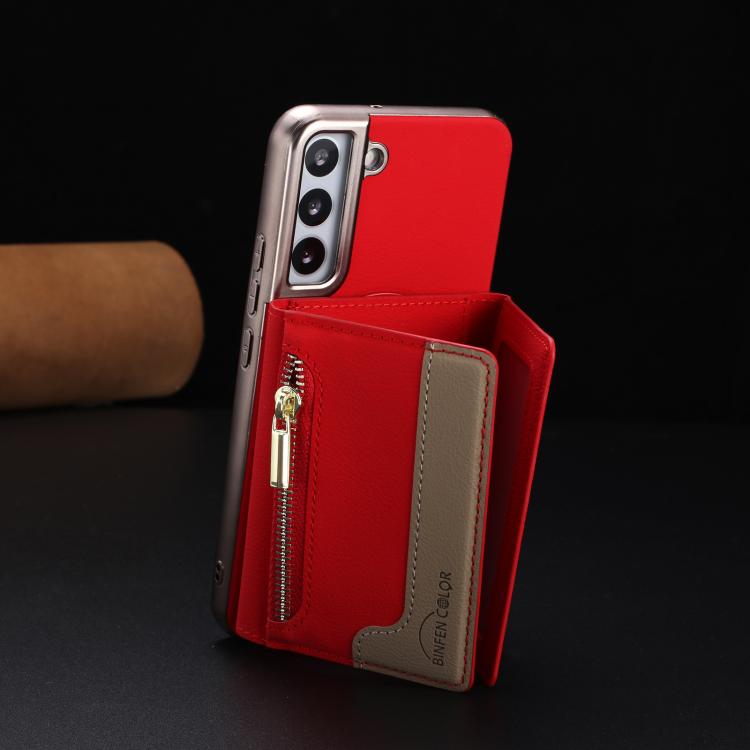 Portafoglio magnetico orizzontale con cerniera, custodia per telefono RFID MagSafe, For Samsung Galaxy S25 5G, For Samsung Galaxy S25+ 5G, For Samsung Galaxy S25 Ultra 5G, For Samsung Galaxy S24 FE 5G