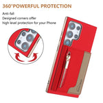 Portafoglio magnetico orizzontale con cerniera, custodia per telefono RFID MagSafe, For Samsung Galaxy S24 Ultra 5G, For Samsung Galaxy S24+ 5G, For Samsung Galaxy S24 5G, For Samsung Galaxy S23 Ultra 5G