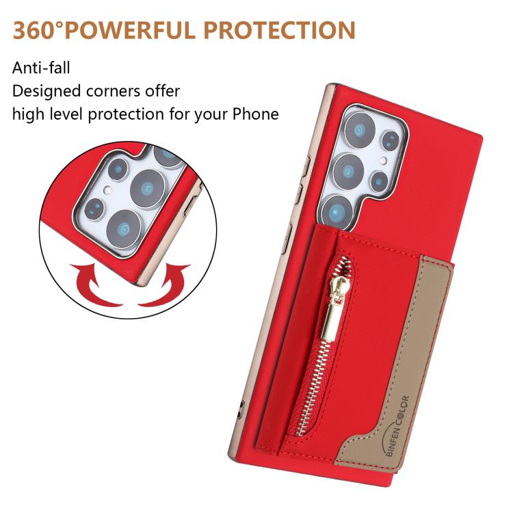 Portafoglio magnetico orizzontale con cerniera, custodia per telefono RFID MagSafe, For Samsung Galaxy S24 Ultra 5G, For Samsung Galaxy S24+ 5G, For Samsung Galaxy S24 5G, For Samsung Galaxy S23 Ultra 5G