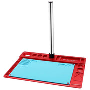 Supporto per microscopio in lega di alluminio con base in silicone resistente al calore