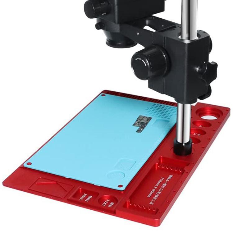 Supporto per microscopio in lega di alluminio con base in silicone resistente al calore
