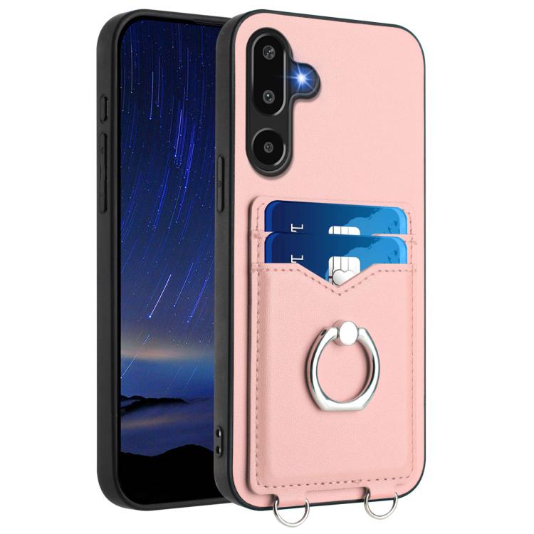 Custodia per telefono con porta carte Ring R20, For Samsung Galaxy M56 5G, For Samsung Galaxy M16 5G / F16 5G, For Samsung Galaxy M06 5G / F06 5G