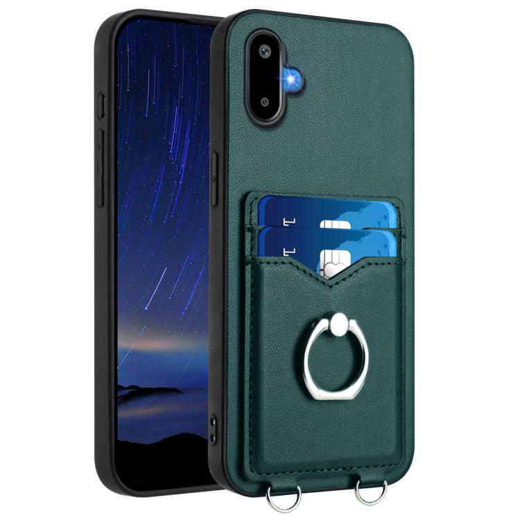 Custodia per telefono con porta carte Ring R20, For Samsung Galaxy M56 5G, For Samsung Galaxy M16 5G / F16 5G, For Samsung Galaxy M06 5G / F06 5G