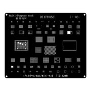 Stencil per reballing BGA con posizionamento preciso e anti-spostamento, tagliato al laser di precisione., For iPhone 15-15 Pro Max, For iPhone 14-14 Pro Max, For iPhone 13-13 Pro Max