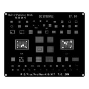 Stencil per reballing BGA con posizionamento preciso e anti-spostamento, tagliato al laser di precisione., For iPhone 15-15 Pro Max, For iPhone 14-14 Pro Max, For iPhone 13-13 Pro Max