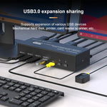 FJGEAR FJ-8K202DB 8K 60Hz DP Monitor KVM Switch, FJ-8K202DB, US Plug, FJ-8K202DB, EU Plug, FJ-8K202DB, UK Plug