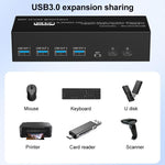 FJGEAR FJ-8K202DB 8K 60Hz DP Monitor KVM Switch, FJ-8K202DB, US Plug, FJ-8K202DB, EU Plug, FJ-8K202DB, UK Plug