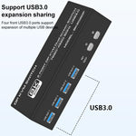 FJGEAR FJ-8K202DP 8K 60Hz DP USB3.0 Monitor KVM Switch, FJ-8K202DP, US Plug, FJ-8K202DP, EU Plug, FJ-8K202DP, UK Plug
