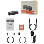 FJGEAR FJ-8K202DP 8K 60Hz DP USB3.0 Monitor KVM Switch, FJ-8K202DP, US Plug, FJ-8K202DP, EU Plug, FJ-8K202DP, UK Plug