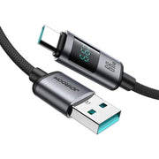 JOYROOM S-A16 Pro Prism Series 66W Digital Display USB to Type-C Fast Charging Data Cable, Length: 1.2m, USB to Type-C