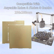 Piastra di costruzione per stampante 3D in acciaio armonico per ANYCUBIC, 268x256 mm, Gold / PEI Coating, Black / PEI Coating, PEI Coating + PET Carbon Fiber Film, PEI Coating + PEO Diamond Film, PEI Coating + PEY Starry Film, PEI Coating + PEI Film   ...