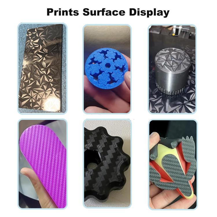 Piastra di costruzione per stampante 3D a doppia faccia in PET, fibra di carbonio, PEO, pellicola diamantata, 220x220mm, 235x235mm, 257x257mm, 300x300mm, 310x315mm, 355x355mm, 377x370mm
