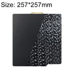 Piastra di costruzione per stampante 3D a doppia faccia in PET, fibra di carbonio, PEO, pellicola diamantata, 220x220mm, 235x235mm, 257x257mm, 300x300mm, 310x315mm, 355x355mm, 377x370mm